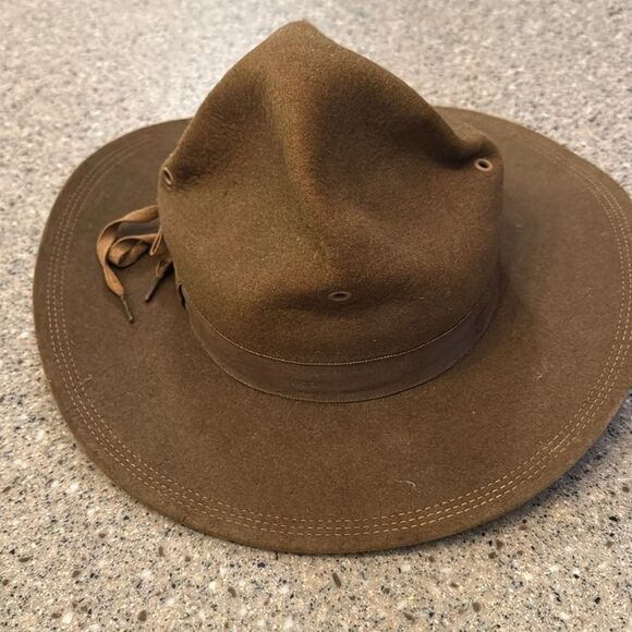 SIGMUND EISNER CO. Vintage 1920s-1940s Boy Scouts Of America Campaign Hat - Picture 9 of 12